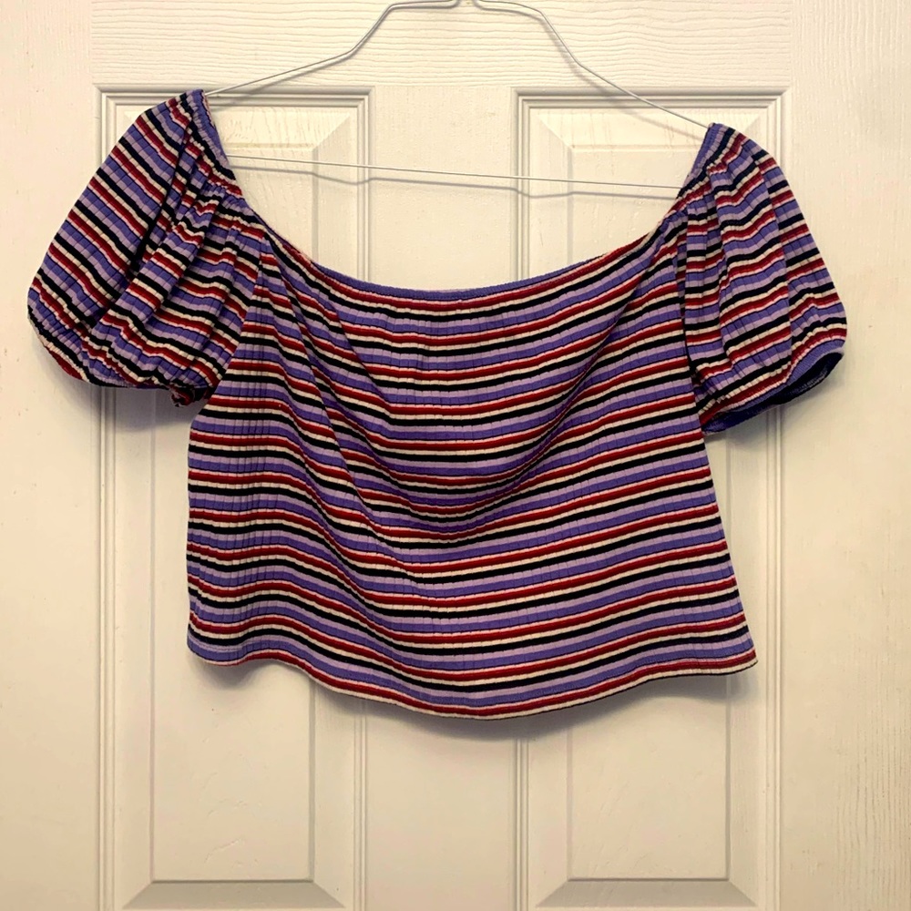 Wild Fable striped crop top, size XL